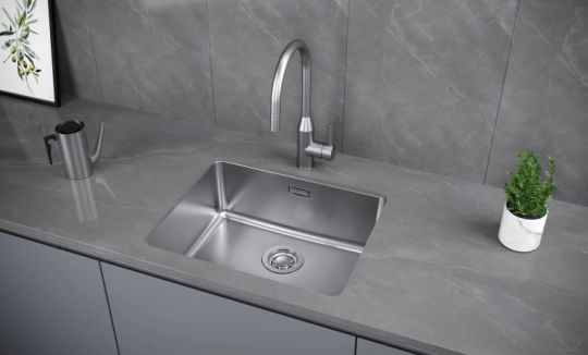 Мойка кухонная Kuchenstern MULTI 60 AISI 304/R25 553SS50 54х44 см схема 2