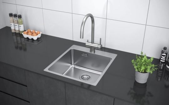 Мойка кухонная Kuchenstern HERD 45 AISI 304/R25 556SS50 45х50 см схема 2 Мойка кухонная Kuchenstern HERD 45 AISI 304/R25 556SS50 45х50 см схема 2