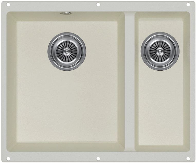 Мойка кухонная Kuchenstern UNDER 60-2 Ku-Granit 10210 55,5х46 см