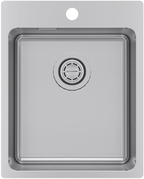 Мойка кухонная Kuchenstern HERD 40 AISI 304/R25 555SS50 40х50 см