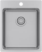 Мойка кухонная Kuchenstern HERD 40 AISI 304/R25 555SS50 40х50 см схема 1