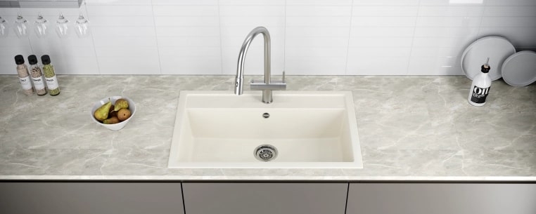 Мойка кухонная Kuchenstern TOP 80 Ku-Granit 10710 81,5х51 см ФОТО