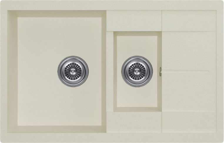 Мойка кухонная Kuchenstern FLUG 60-2 Ku-Granit 11010 78х50 см цена от 21 000 ₽ Фото Мойка кухонная Kuchenstern FLUG 60-2 Ku-Granit 11010 78х50 см