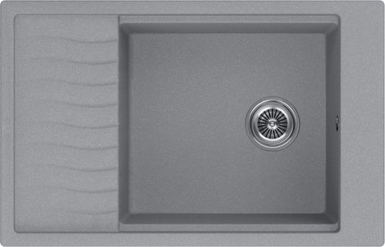 Мойка кухонная Kuchenstern BRETT 60 Ku-Granit 11110 78х50 см схема 3