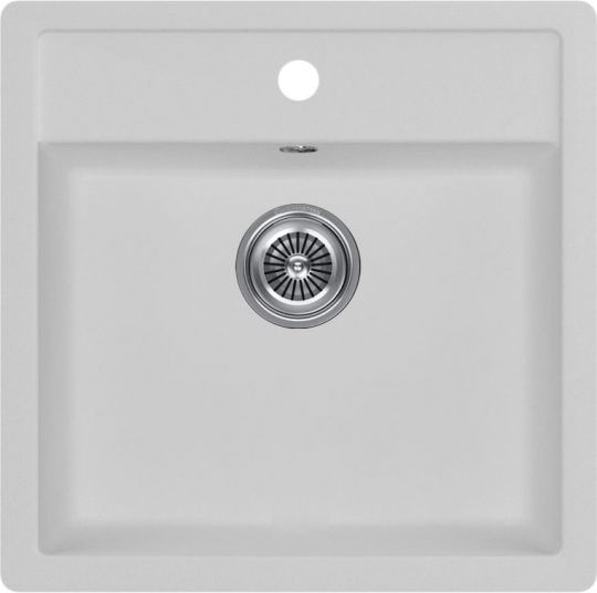 Мойка кухонная Kuchenstern TOP 50 Ku-Granit 10510 51,5х51 см схема 1
