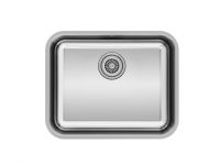 Мойка кухонная Kuchenstern RUND 60 AISI 304/R65 652SS60 54,5х44,5 см схема 1