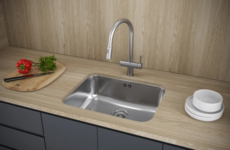 Мойка кухонная Kuchenstern RUND 60 AISI 304/R65 652SS60 54,5х44,5 см ФОТО