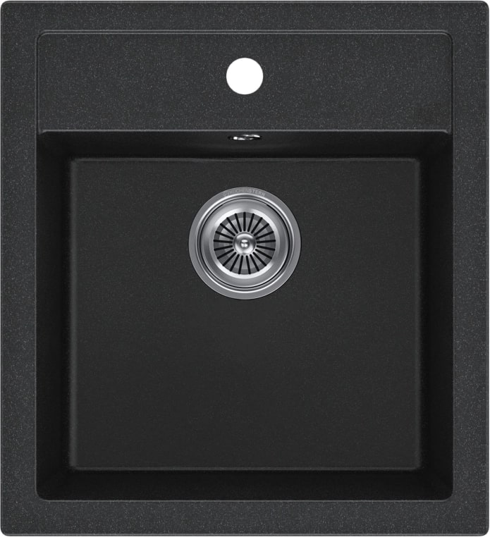 Мойка кухонная Kuchenstern TOP 45 Ku-Granit 10410 46,5х50,5 см цена от 16 000 ₽ Фото Мойка кухонная Kuchenstern TOP 45 Ku-Granit 10410 46,5х50,5 см