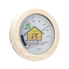 Гигрометр для сауны Fischer в деревянном корпусе