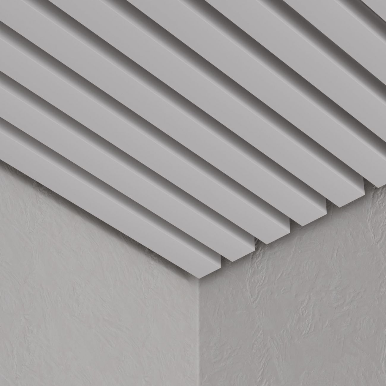 Кубообразный реечный потолок Кубота 50/80 белый матовый