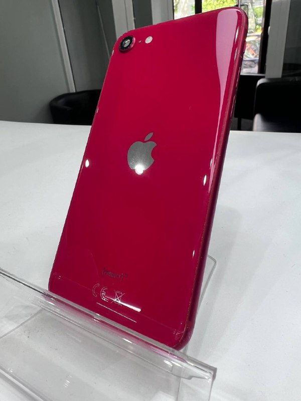 Apple iPhone корпус 8 SE сборе со шлейфами, стеклом камеры оригинал с разбора (снятый) царапины красный