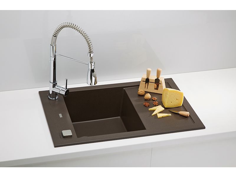 Мойка для кухни Alveus FORMIC 30 GRANITAL+ с сифоном 76х50 см ФОТО