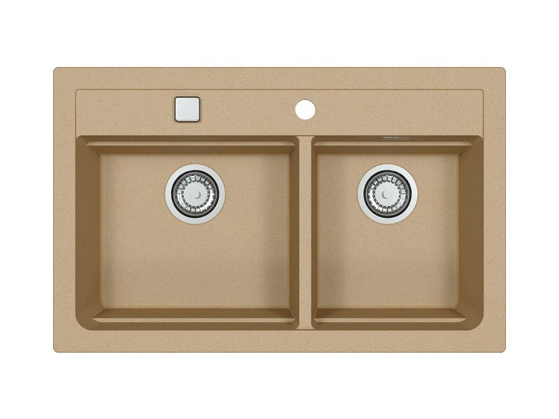 Мойка для кухни Alveus GRANITAL ATROX 50 в комплекте с сифоном 79х50х19,5 см ФОТО