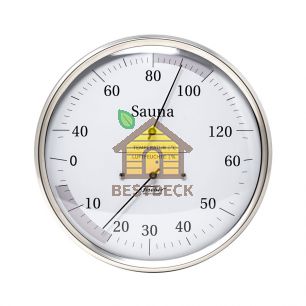 Термометр-гигрометр для сауны Fischer в корпусе из нержавеющей стали