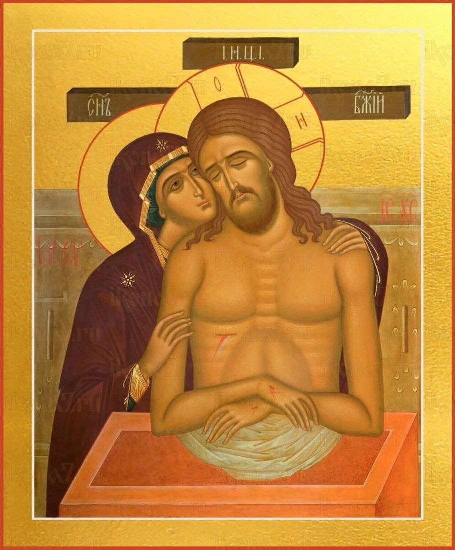 "Не рыдай Мене Мати": Икона, говорящая о любви и жертве (рукописная)