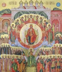О тебе радуется икона Божией Матери (рукописная)