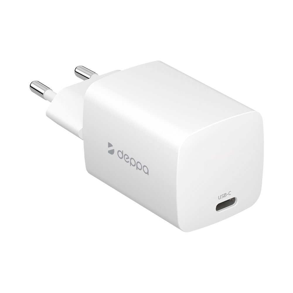 Сетевое зарядное устройство Deppa Wall Charger USB-C, 33Вт, GaN, PD, белый