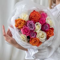 15 роз микс