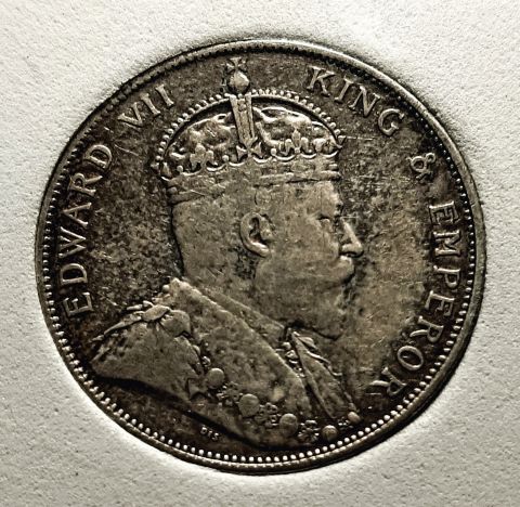 50 центов 1903 Стрейтс Сеттлментс Слаб Редкий год Великобритания