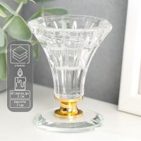Стеклянный подсвечник на 1 свечу «Вазон», 7?5.5?5.5 см