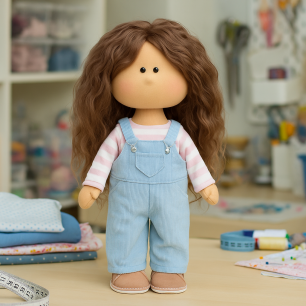 Набор для пошива текстильной игрушки - Кукла Люси в розовом