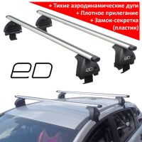 Багажник на крышу Toyota Rav4 (XA30)(2005-2014) (без рейлингов), ED, аэродинамические дуги