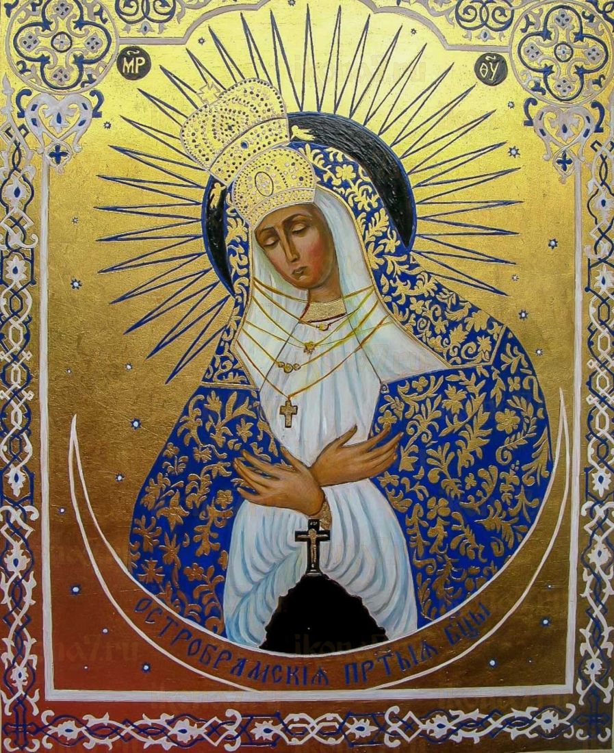 Икона Остробрамская икона Божией Матери (рукописная)