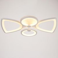 Люстра с ПДУ 671105/4 LED 112Вт диммер 3 режима 3000-6000К белый 59х50х11 см BayerLux
