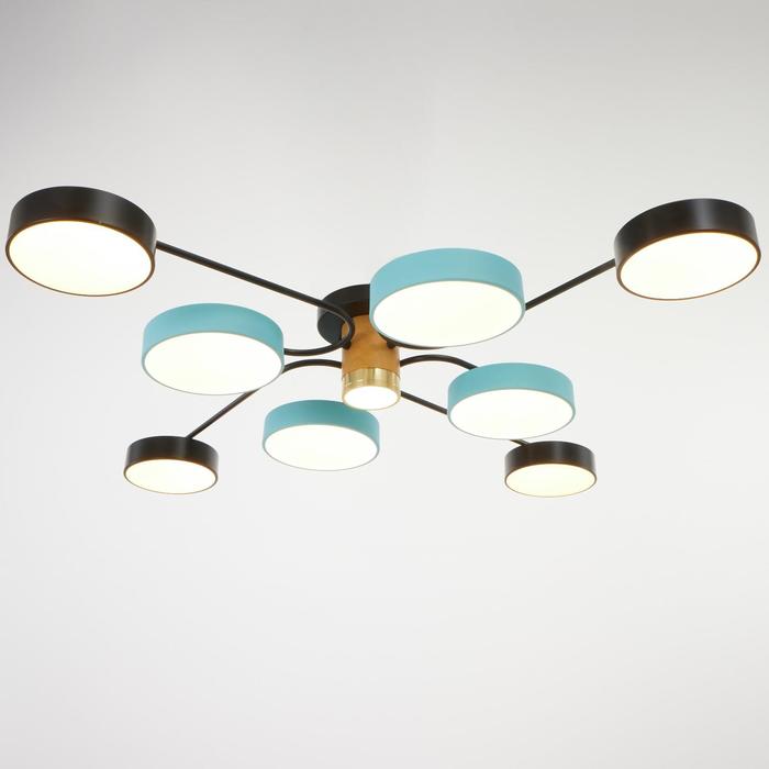 Светильник 35440/9 LED 197Вт 3000-6000К черный-синий 95х95х13,5 см BayerLux