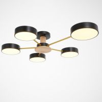 Светильник 35434/5 LED 120Вт 3000-6000К черный-золото 64х78х13,5 см BayerLux