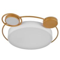 Люстра с ПДУ 1215/1WT LED 120Вт 3000-6000К бело-золотой 50х50х9 см BayerLux