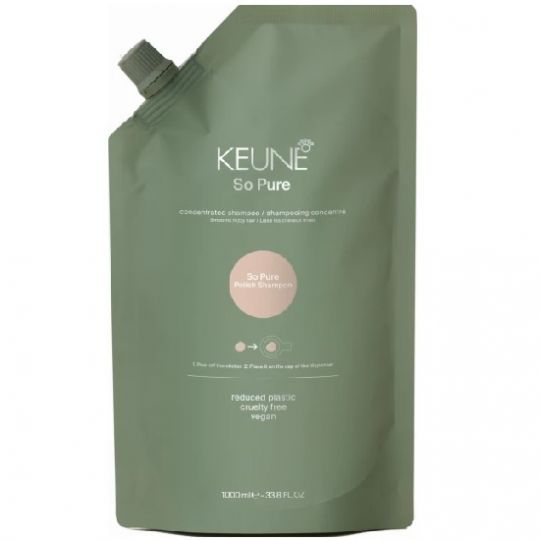 Keune So Pure Шампунь Полирующий | Polish Shampoo Refill 1000 мл.