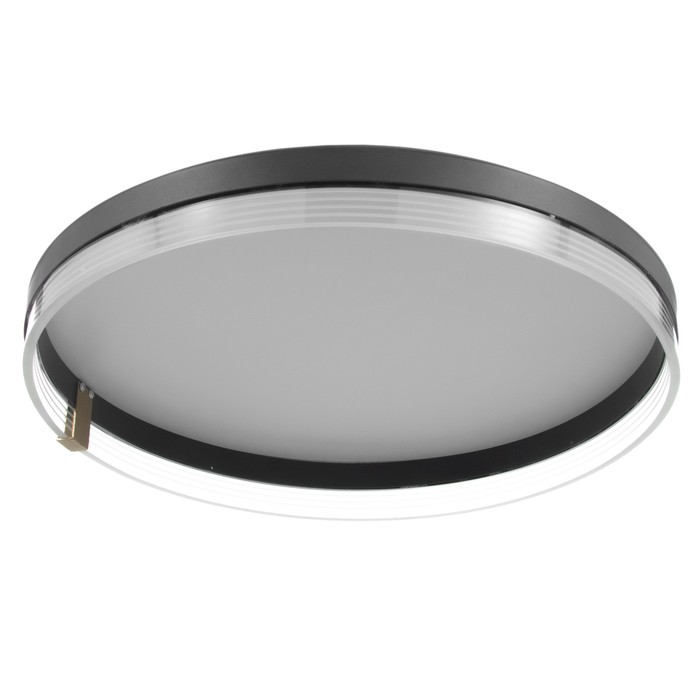 Люстра с ПДУ "Нилас" LED 80Вт 3000-6000К черный 50х50х10 см BayerLux