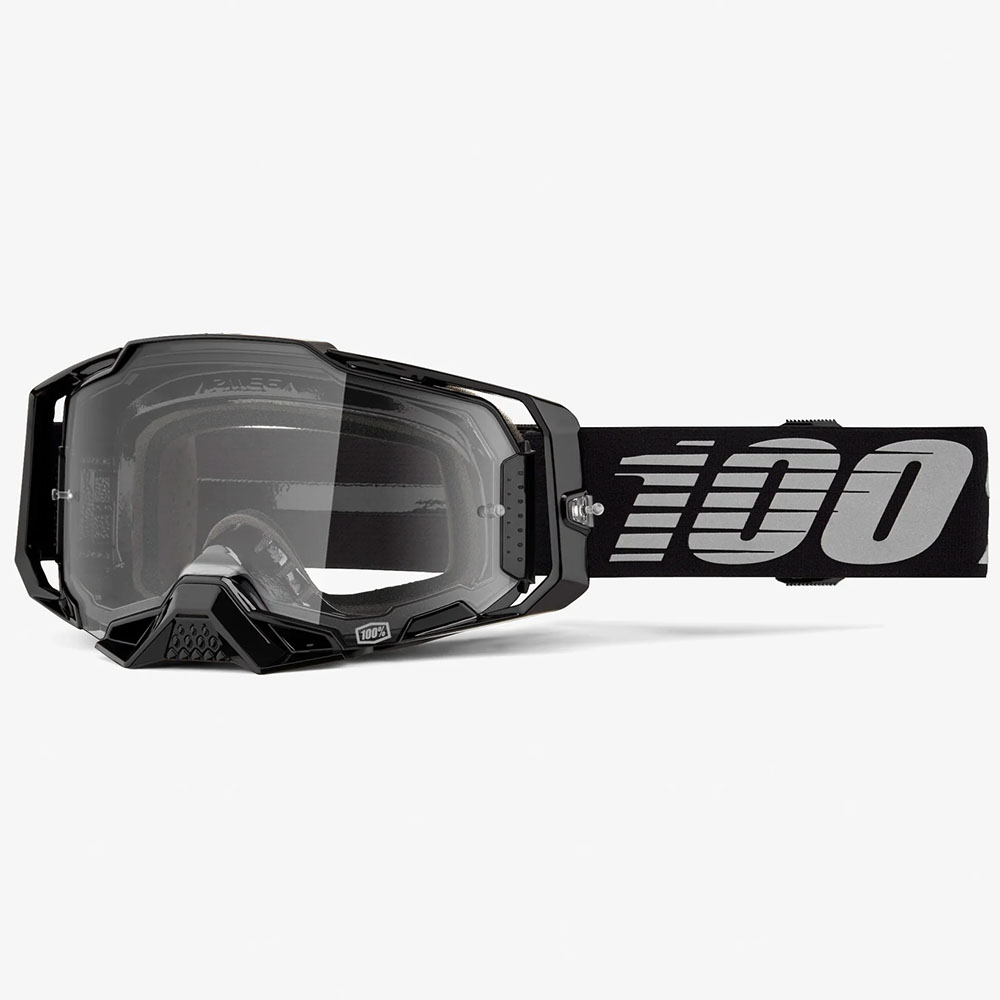 100% Armega Black (2025) очки для мотокросса