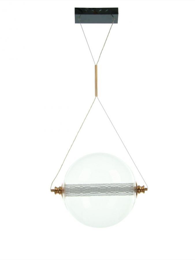 Люстра Julia 46Вт Led 3000-6000К золото/черный ?30х120см
