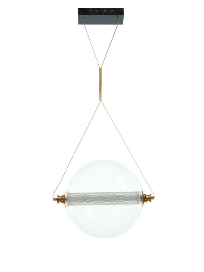 Люстра Julia 46Вт Led 3000-6000К золото/черный ?30х120см