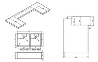 Мойка для кухни Alveus NEOCERAMIC 70 227982 81,2х44,8х21,2 двойная схема 5 Мойка для кухни Alveus NEOCERAMIC 70 227982 81,2х44,8х21,2 двойная схема 5