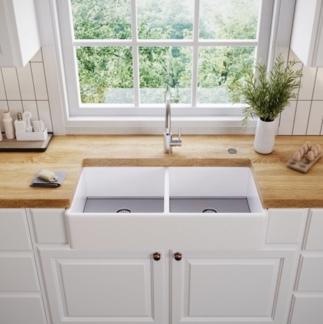 Мойка для кухни Alveus NEOCERAMIC 80 227983 87,2х44,8х21,2 две чаши цена от 313 950 ₽ Фото Мойка для кухни Alveus NEOCERAMIC 80 227983 87,2х44,8х21,2 две чаши