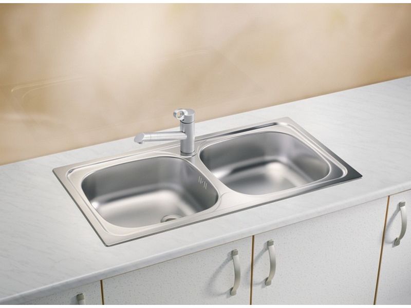 Мойка для кухни Alveus BASIC BASIC 70 1008846 86х43,5 см двойная ФОТО