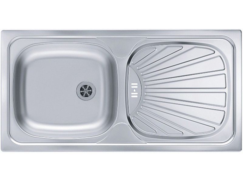 Изображение Мойка для кухни Alveus BASIC 80 1008993 в комплекте с сифоном 86х44 см