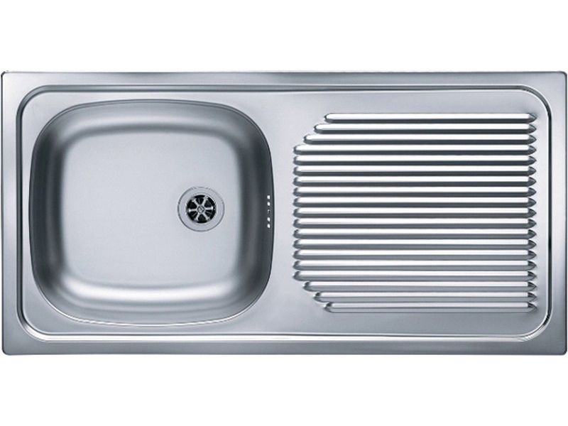 Изображение Мойка для кухни Alveus BASIC 60 LEI-60 в комплекте с сифоном 86х43,5 см