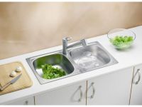 Мойка для кухни Alveus BASIC 160 NAT-90 в комплекте с сифоном 78х43,5 см схема 2