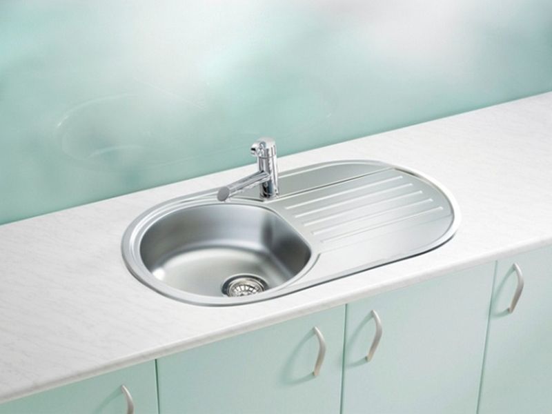 Мойка для кухни Alveus FORM 40 NAT-90 в комплекте с сифоном 83,2х43,7 см ФОТО