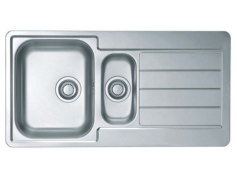 Изображение Мойка для кухни Alveus LINE 10 NAT-90 в комплекте с сифоном 98х50 см