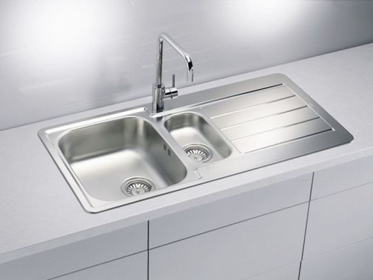 Мойка для кухни Alveus LINE 10 NAT-90 в комплекте с сифоном 98х50 см схема 2