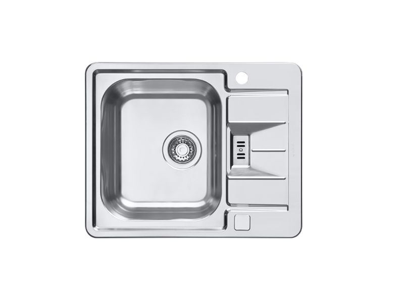 Мойка для кухни Alveus LINE MAXIM 60 FS SAT 90 в комплекте с сифоном 61,5х50,5 см
