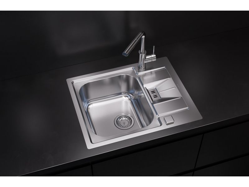 Мойка для кухни Alveus LINE MAXIM 60 FS SAT 90 в комплекте с сифоном 61,5х50,5 см ФОТО