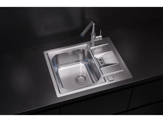 Мойка для кухни Alveus LINE MAXIM 60 FS SAT 90 в комплекте с сифоном 61,5х50,5 см схема 3