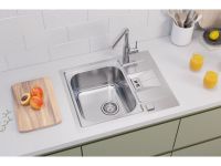 Мойка для кухни Alveus LINE MAXIM 60 FS SAT 90 в комплекте с сифоном 61,5х50,5 см схема 5