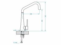 Смеситель для кухни Alveus EDEN CHR 1088772 схема 8